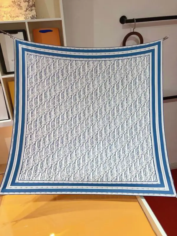 Dior silk scarf 90X90cm E28 (1)